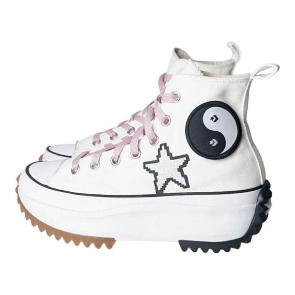 CONVERSE Run Star Hike Platform Hi 'Customized' Sneaker Size 7.5 - Picture 2 of 9